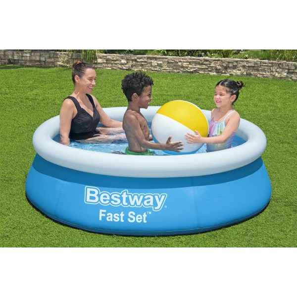 BESTWAY παιδική φουσκωτή πισίνα 57392, 940lt, Φ183x51cm, μπλε - Σύγκριση Προϊόντων