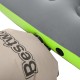 BESTWAY φουσκωτό στρώμα 67619 με 3 σε 1 τρόμπα/μαξιλάρι/τσάντα, μονό, 188x99x22cm, γκρι/πράσινο