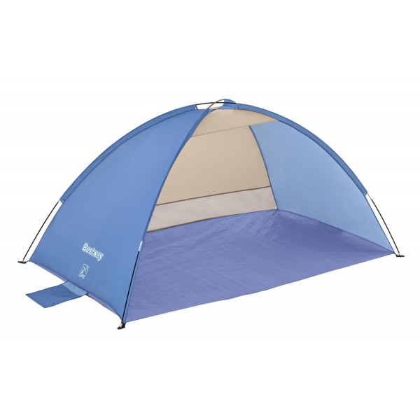 BESTWAY σκίαστρο παραλίας 68105, 2 ατόμων, 200x120x95cm, μπλε/καφέ - Είδη Παραλίας