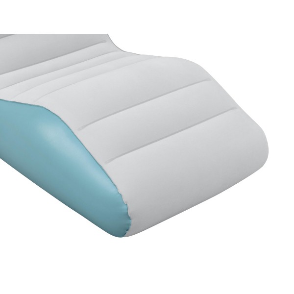 BESTWAY φουσκωτή πολυθρόνα 75127, 133x79x88cm, γαλάζια/λευκή