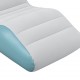 BESTWAY φουσκωτή πολυθρόνα 75127, 133x79x88cm, γαλάζια/λευκή