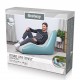 BESTWAY φουσκωτή πολυθρόνα 75127, 133x79x88cm, γαλάζια/λευκή