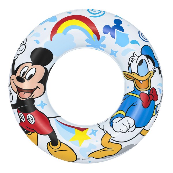 BESTWAY παιδικό σωσίβιο κουλούρα 91004, 56cm, 3-6 ετών, Mickey & Friends - Είδη Παραλίας