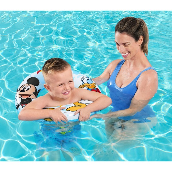 BESTWAY παιδικό σωσίβιο κουλούρα 91004, 56cm, 3-6 ετών, Mickey & Friends - Είδη Παραλίας