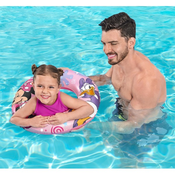 BESTWAY παιδικό σωσίβιο κουλούρα 91040, 56cm, 3-6 ετών, Minnie & Friends - Είδη Παραλίας