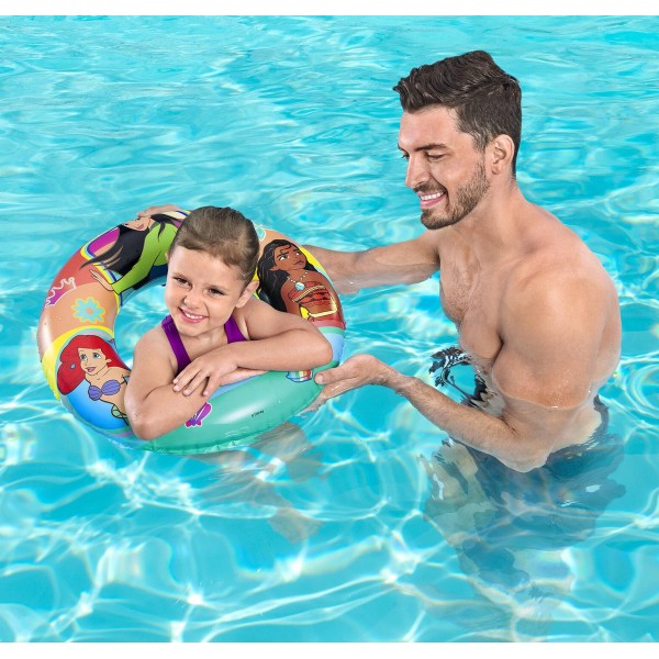 BESTWAY παιδικό σωσίβιο κουλούρα 91043, 56cm, 3-6 ετών, Disney Princess - Είδη Παραλίας