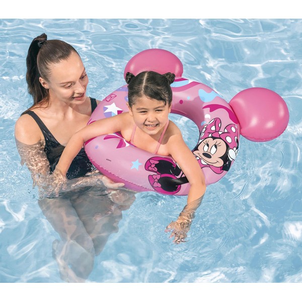 BESTWAY παιδικό σωσίβιο κουλούρα 9102N, 74x76cm, 3-6 ετών, Minnie - Είδη Παραλίας