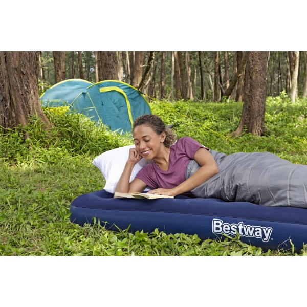 BESTWAY φουσκωτό στρώμα 67000, μονό, 185x76x22cm, μπλε - Είδη Camping