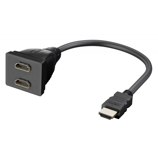 GOOBAY HDMI splitter 68784, 1x input/2x output, 1080p, μαύρο - Σύγκριση Προϊόντων