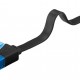 GOOBAY καλώδιο δικτύου 96301, CAT 6A U/UTP, flat, 500MHz, Copper, 0.50m, μαύρο