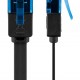 GOOBAY καλώδιο δικτύου 96301, CAT 6A U/UTP, flat, 500MHz, Copper, 0.50m, μαύρο