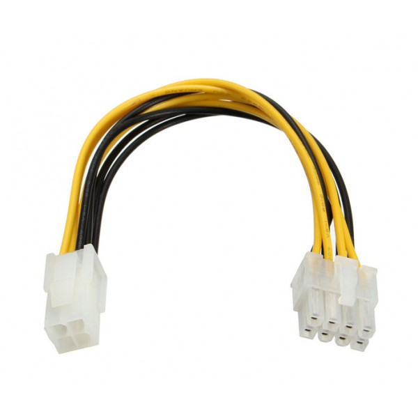 POWERTECH καλώδιο για MB 4pin θηλυκό σε 8pin αρσενικό CAB-W007, 20cm - Powertech