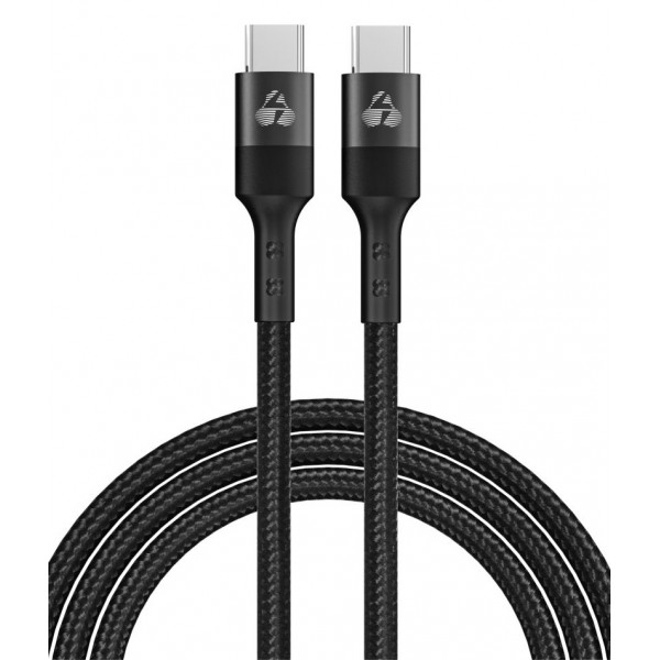 POWERTECH καλώδιο USB-C PTR-0201, PD 60W, 480Mbps, 1m, μαύρο - Powertech