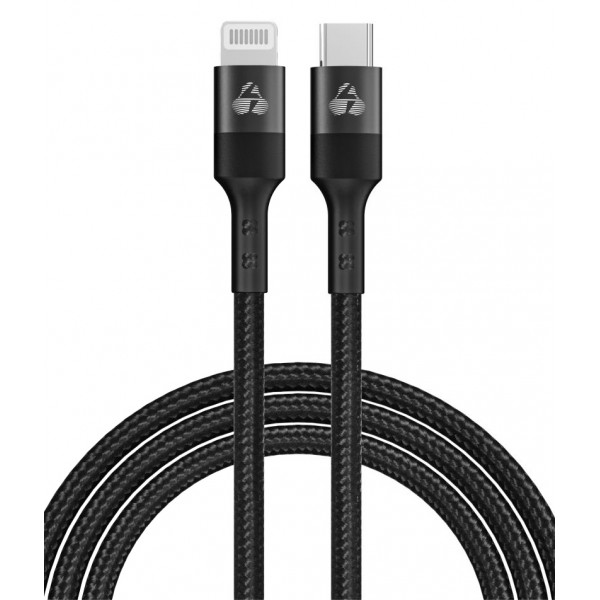 POWERTECH καλώδιο Lightning σε USB-C PTR-0203, PD 27W, 480Mbps, 1m, μαύρο - Powertech