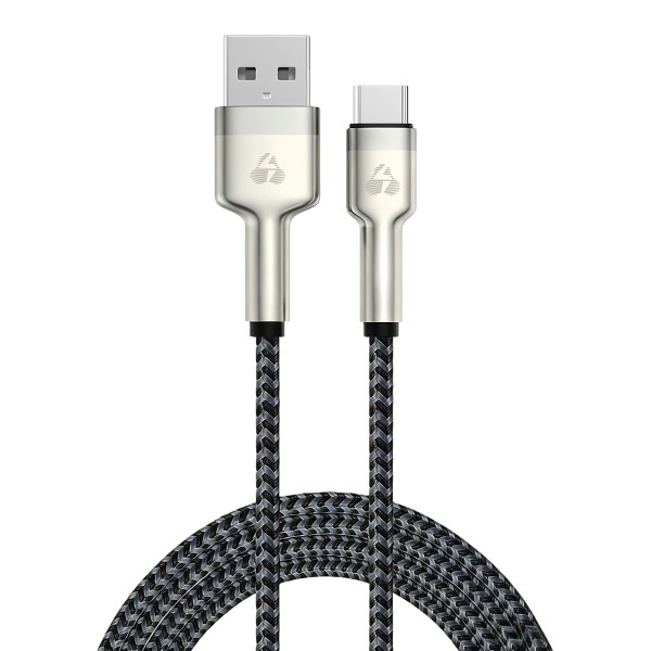 POWERTECH καλώδιο USB-C σε USB PTR-0199, PD 60W, 480Mbps, 1m, μαύρο/γκρι - Powertech