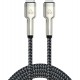 POWERTECH καλώδιο Lightning σε USB-C PTR-0200, PD 27W, 480Mbps, 1m, μαύρο/γκρι