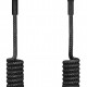 POWERTECH καλώδιο USB-C σε USB PTR-0197 με spiral καλώδιο, PD 60W, 480Mbps, 1m, μαύρο