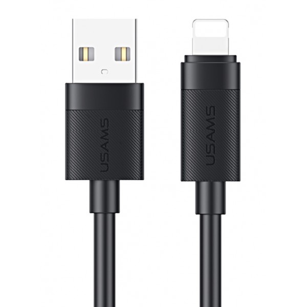 USAMS καλώδιο Lightning σε USB SJ778, 2.4A, 480Mbps, 1m, μαύρο - Περιφερειακά