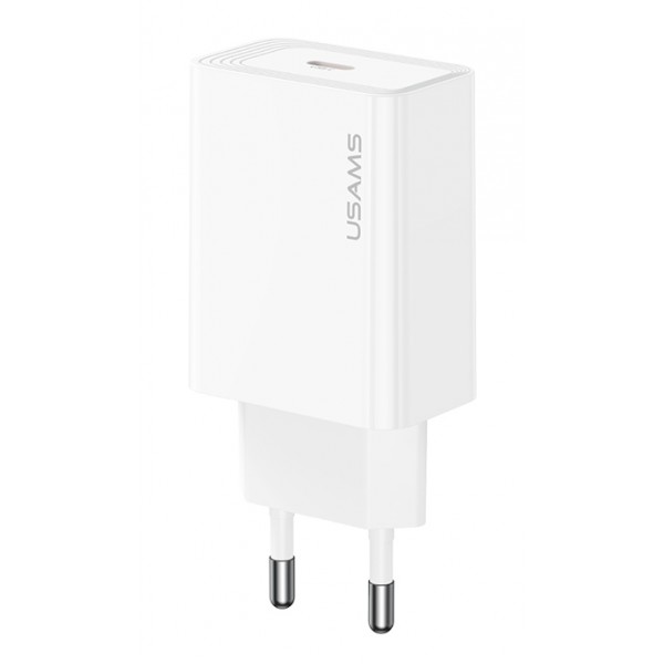 USAMS φορτιστής τοίχου CC329, USB-C, 30W, λευκός - 