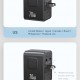 USAMS φορτιστής/αντάπτορας πρίζας CC310, 2x USB & 3x USB-C, universal, 70W, μαύρος