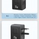 USAMS φορτιστής/αντάπτορας πρίζας CC310, 2x USB & 3x USB-C, universal, 70W, μαύρος
