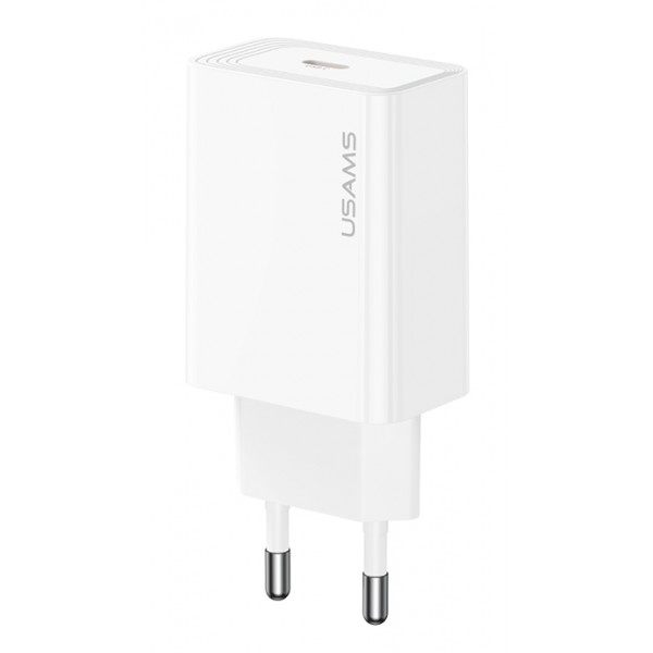 USAMS φορτιστής τοίχου CC325, USB-C, 20W, λευκός - 