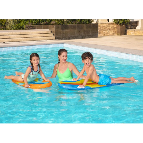 BESTWAY παιδικό φουσκωτό στρώμα θαλάσσης 42046, 114x46cm, διάφορα χρώματα, 1τμχ - BESTWAY