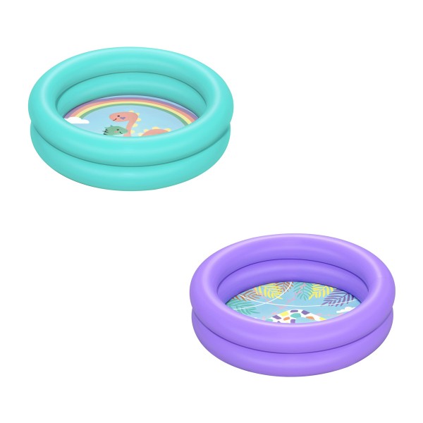 BESTWAY παιδική φουσκωτή πισίνα 51061, 21lt, Φ61x15cm, διάφορα χρώματα, 1τμχ - BESTWAY
