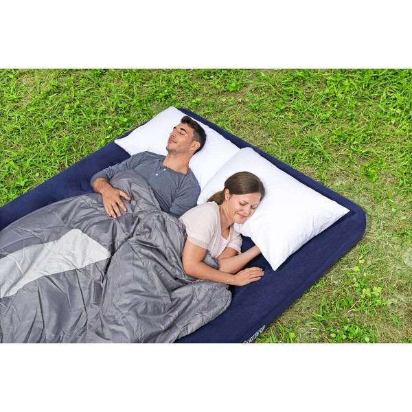 BESTWAY φουσκωτό στρώμα 67003, διπλό, 203x152x22cm, μπλε - Είδη Camping