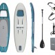 BESTWAY φουσκωτή σανίδα SUP Aqua Drifter View 6532H με διάφανο παράθυρο, 335x91.5x15cm, μπλε
