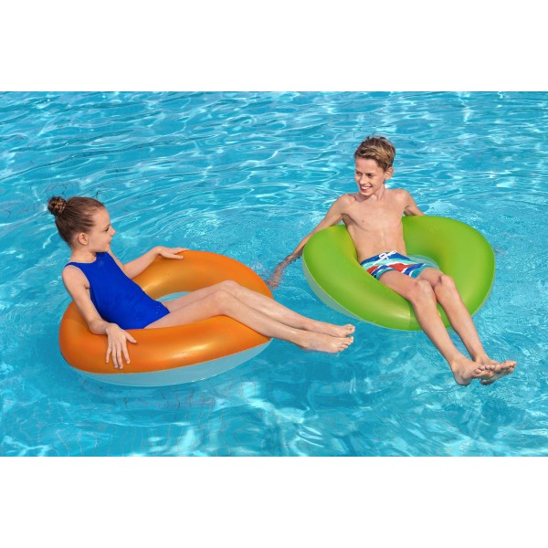BESTWAY παιδικό σωσίβιο κουλούρα 36025, 91cm, 10+ ετών, διάφορα χρώματα, 1τμχ - Είδη Παραλίας
