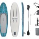 BESTWAY φουσκωτή σανίδα SUP/kayak Oceana 6532D με αποσπώμενο κάθισμα, 335x91.5x15cm, μπλε