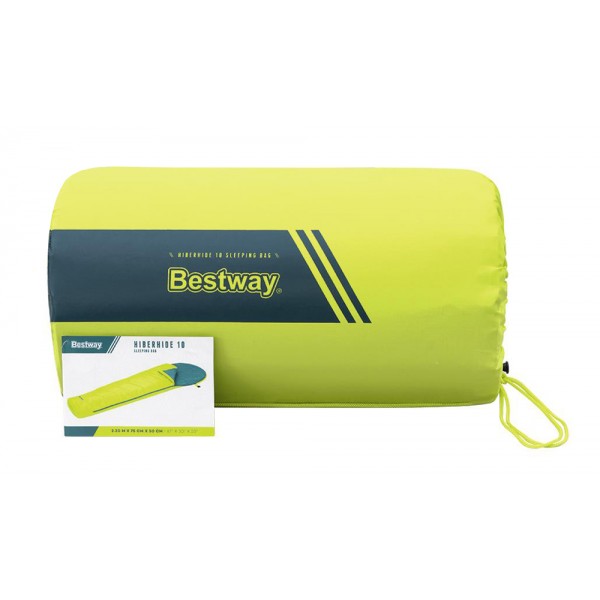 BESTWAY sleeping bag 68102, μονό, 220x75cm, lime