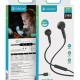 CELEBRAT earphones με μικρόφωνο G39, USB-C σύνδεση, 14mm, 1.2m, μαύρα