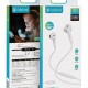 CELEBRAT earphones με μικρόφωνο G39, USB-C σύνδεση, 14mm, 1.2m, λευκά