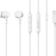 CELEBRAT earphones με μικρόφωνο G40, USB-C σύνδεση, 10mm, 1.2m, λευκά