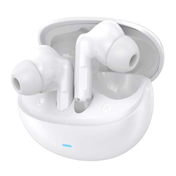 CELEBRAT earphones με θήκη φόρτισης W80, True Wireless, 13mm, 30/230mAh, λευκά - Αξεσουάρ Κινητών