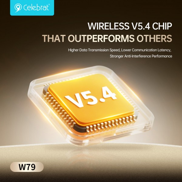 CELEBRAT earphones με θήκη φόρτισης W79, True Wireless, 13mm, 30/300mAh, μαύρα
