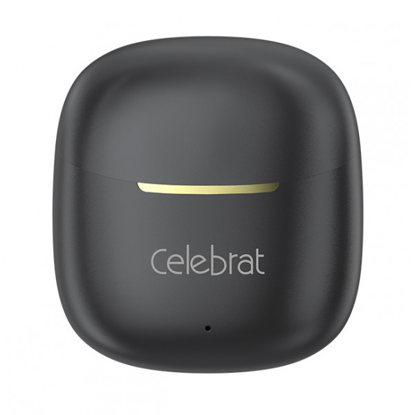 CELEBRAT earphones με θήκη φόρτισης W79, True Wireless, 13mm, 30/300mAh, μαύρα