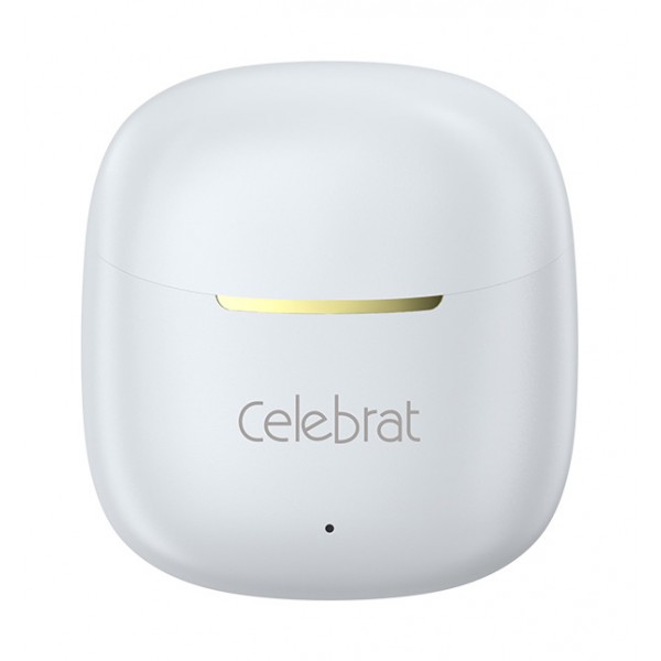 CELEBRAT earphones με θήκη φόρτισης W79, True Wireless, 13mm, 30/300mAh, λευκά