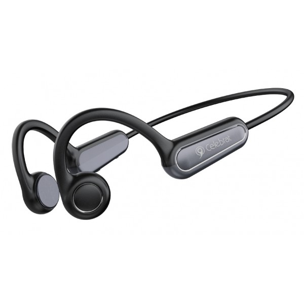 CELEBRAT neckband earphones SE9, OWS Bone Conduction, 16.3mm, 180mAh, μαύρα - Αξεσουάρ Κινητών