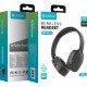 CELEBRAT headphones A45, ασύρματα & ενσύρματα, micro SD, 40mm, 250mAh, μαύρα