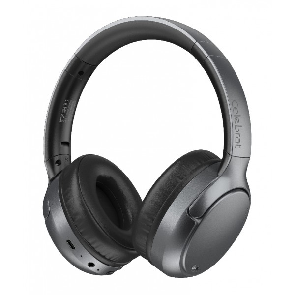 CELEBRAT headphones A41, ασύρματα & ενσύρματα, 40mm, 400mAh, ANC, μαύρα - Αξεσουάρ Κινητών