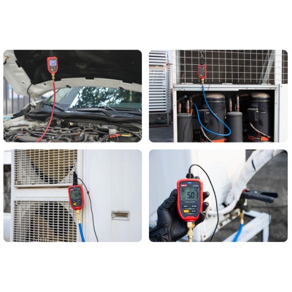 UNI-T ασύρματο μανόμετρο πίεσης ψυκτικών UT336P KIT με δαγκάνα θερμοκρασίας - UNI-T