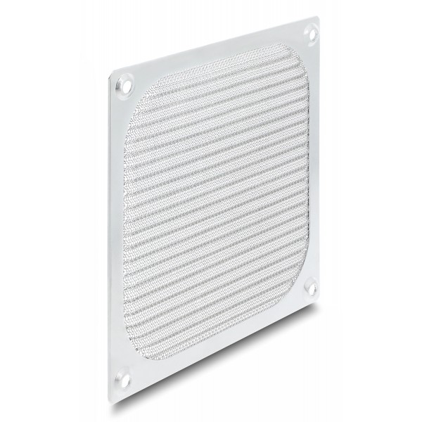 DELOCK σχάρα για 120mm ανεμιστήρα 67458 με φίλτρο σκόνης, μεταλλική, ασημί - 