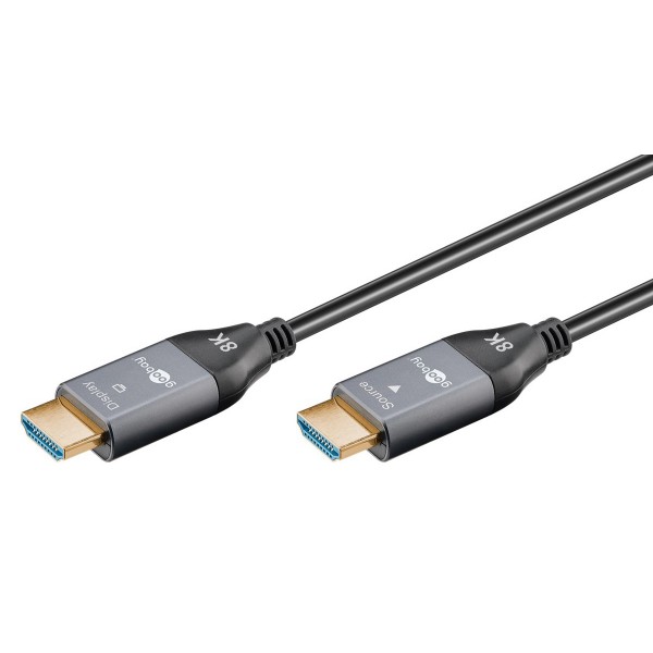GOOBAY καλώδιο HDMI 2.1 76278 με Ethernet, AOC, 8K/60Hz, 48 Gbps, 50m, μαύρο - Καλώδια - Αντάπτορες