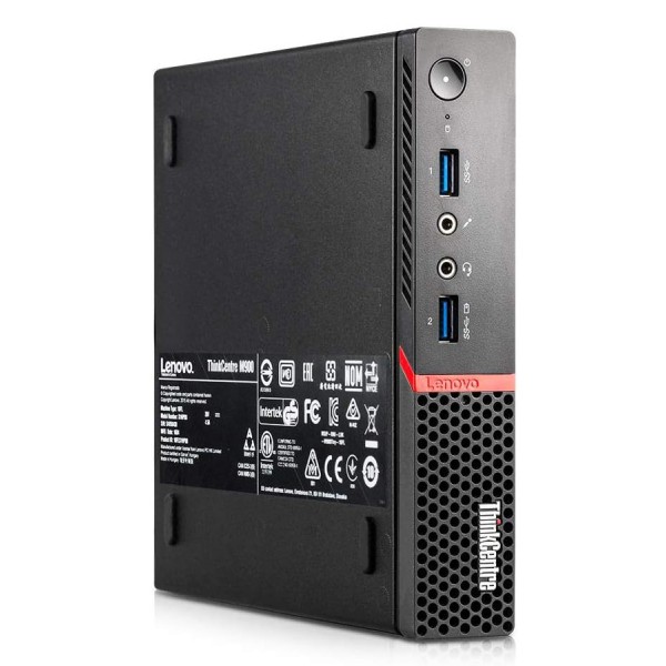 LENOVO PC ThinkCentre M900 Tiny, Refurbished Grade A Repainted, i5-6400T, 8/500GB HDD + 128GB M.2, FreeDOS - 