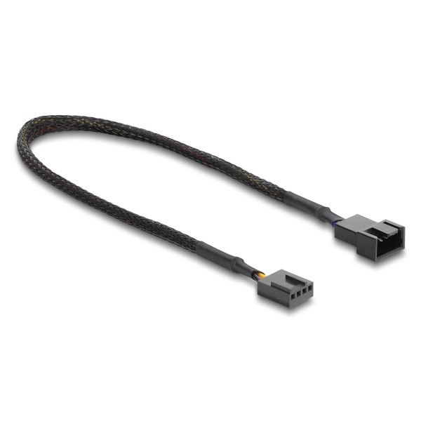 DELOCK καλώδιο προέκτασης 4pin PWM 91360 για ανεμιστήρες, 30cm, μαύρο - Περιφερειακά