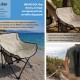 BRUNO καρέκλα παραλίας-κάμπινγκ SOL-Bay BRN-0295, αναδιπλούμενη, 61x53x65cm