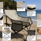BRUNO καρέκλα παραλίας-κάμπινγκ SOL-Bay BRN-0295, αναδιπλούμενη, 61x53x65cm
